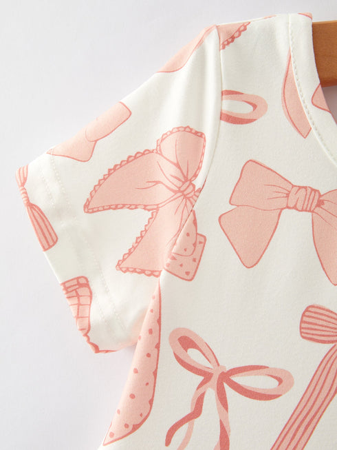 girls-dress-bow-print Rylee Faith Designs - Sophia's Style-7